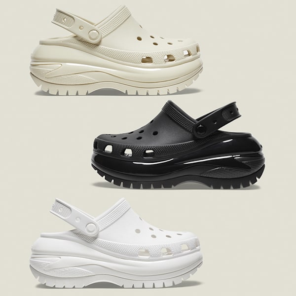 Kvinnors Klassiska Platform Clogs Klassiska Hål Strandtofflor Vit färg 39-40