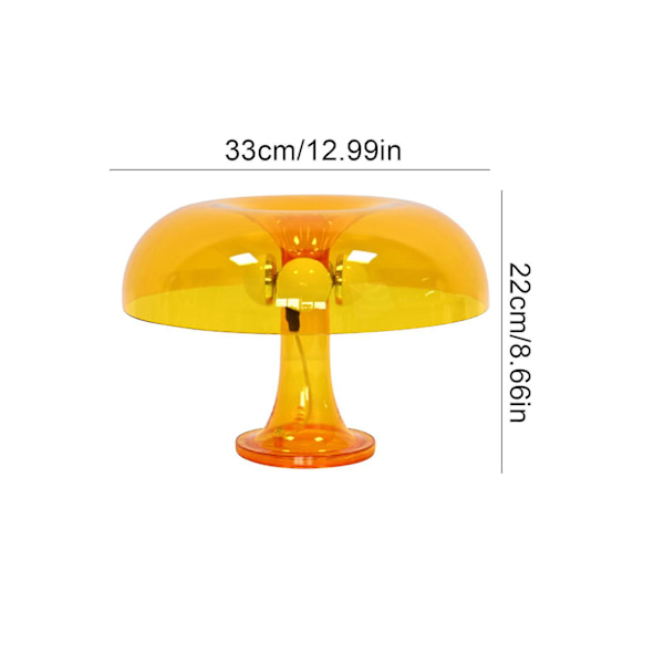 Retro Svamplampa För Rum Estetisk Modern Belysning Dimbar, Cool Yellow