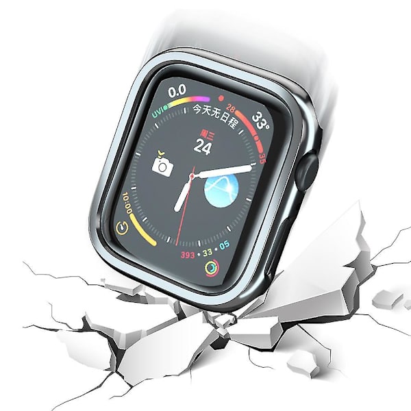 Bebetter Shxx 2-pack Kompatibelt för Apple Watch-fodral [inget skärmskydd Black 41mm