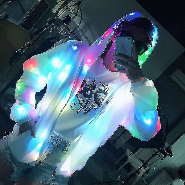 Illuminating Light Pants Kreativa Vattentäta Kläder Dansande Led Lighs XL jacket