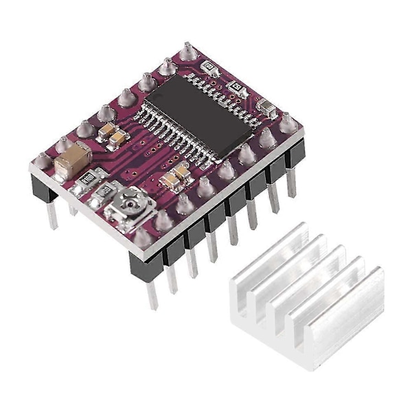 5 st DRV8825 Stepper Motor Drivmodul med Kylfläns för 3D-Skrivare Rrerap Ramps 1.4 A4988 StepStick