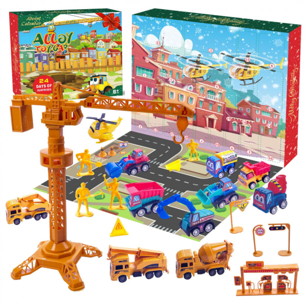 Adventskalender 2024 Boy's Construction Vehicle Toy - Christmas Countd
