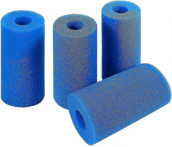 4 stycken poolfilter, poolfilterskumsvamp, skumpoolfilter, filtersvamp, poolfilter återanvändbart tvättbart poolfilter