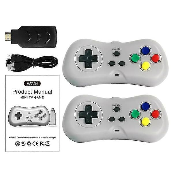 Direct Wg01-638 Hd Mini Nostalgisk Retro Hem Dubbelspel Konsol