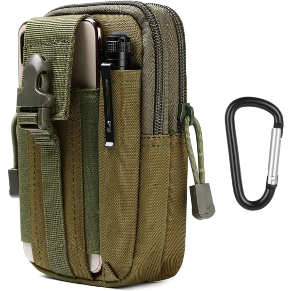 Taktiska Midjeväska, Universal Utomhus Midjeväska | Molle EDC Pou 2 Army Green02