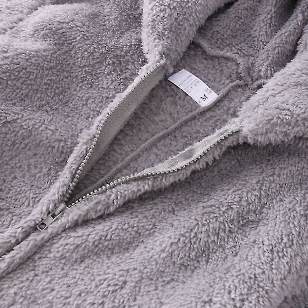 Onesie Pyjamas Lång Varm Borstad Kroppskompatibel red xl
