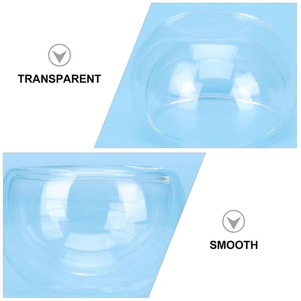 Transparent Glas Tekopp Dubbellager Set för Hemmet 8st