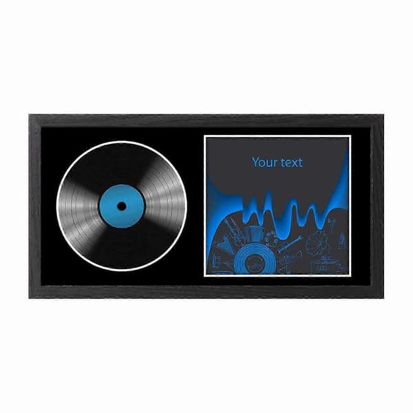 CD Ram Display Fodral Väggkonst Album Ram för Skrivbord Sovrum Väggmonterad