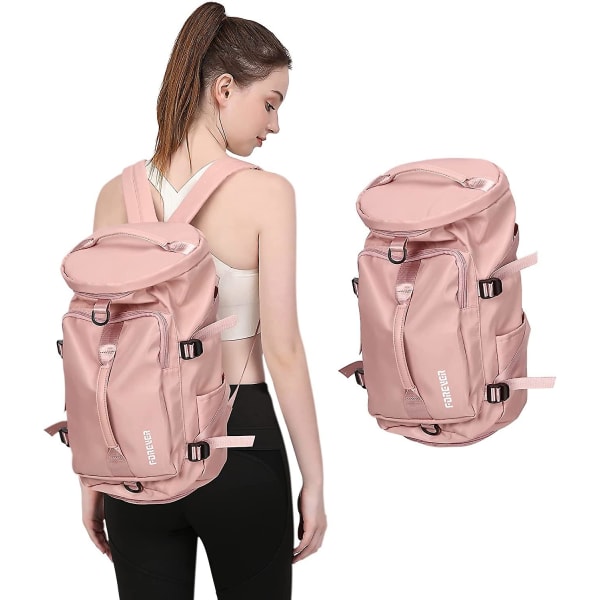 Stor reseryggsäck kvinnor, bär på ryggsäck män, vandring Backpa 14 inch Laptops K1-pink(small)