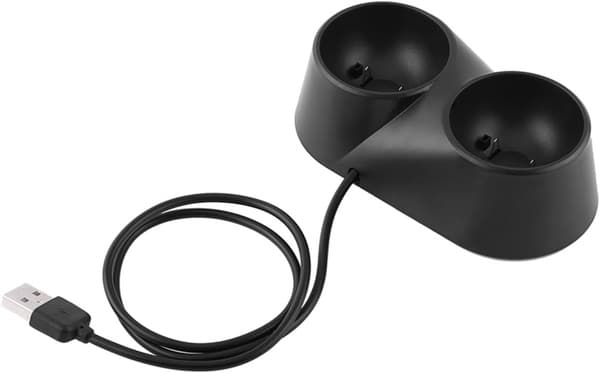 PS4 VR Move Motion Controllers med dubbelladdare - Förbättrad VR-spelupplevelse