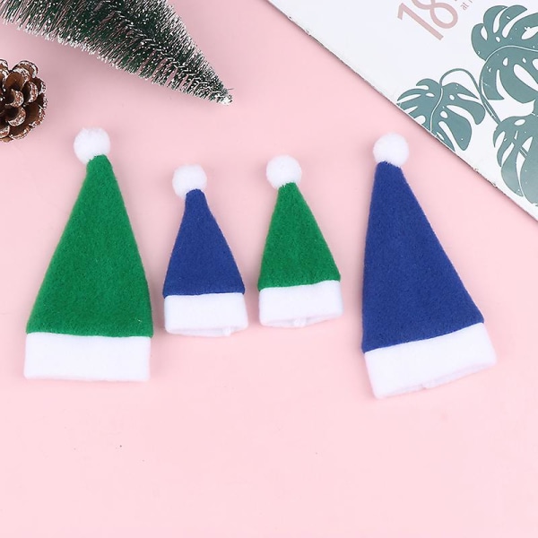 5st Mini Julmössa Jultomte Hatt Xmas Lollipop Hat Mini Bröllop blue S