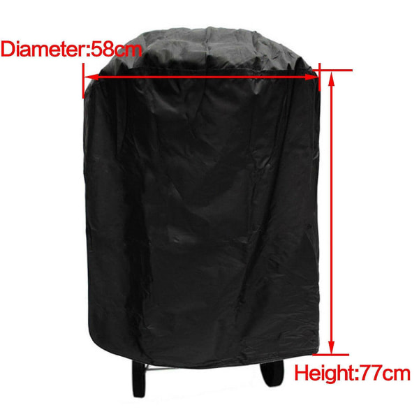 Heavy Duty Vattentätt (bbq) Cover - Svart 58x77cm