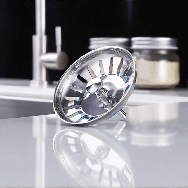 Rostfri diskbänksil Universal 2 st Polerad, Diameter 80mm