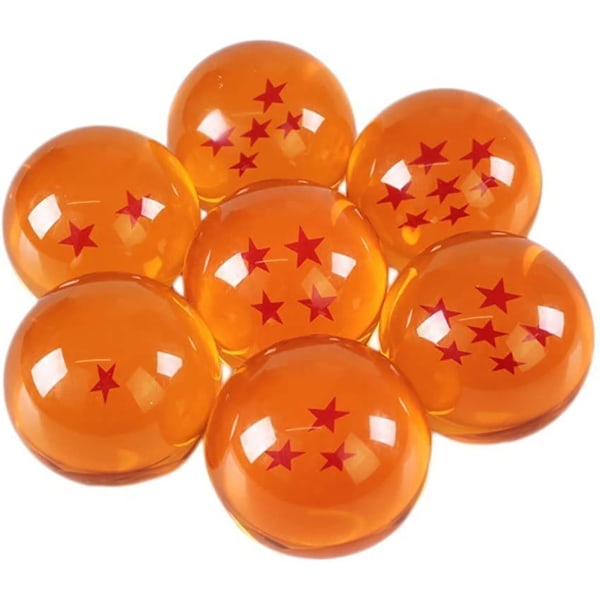 Dragon Balls Komplett Set I Presentförpackning Med Alla 7 Glasbollar
