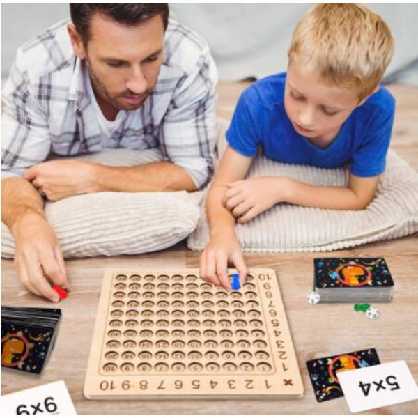 Trä Math Multiplication Board Math Multiplication Brädspel