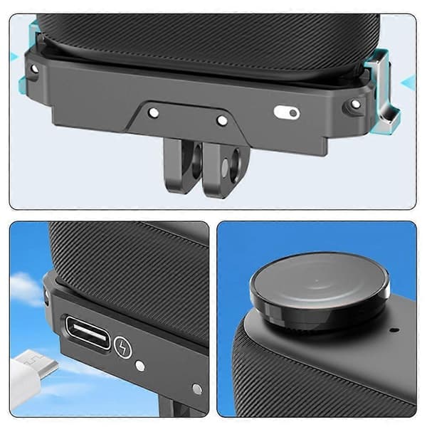 För Insta360 3S Snabbkopplingsladdningsbas Kameradapter Tillbehör