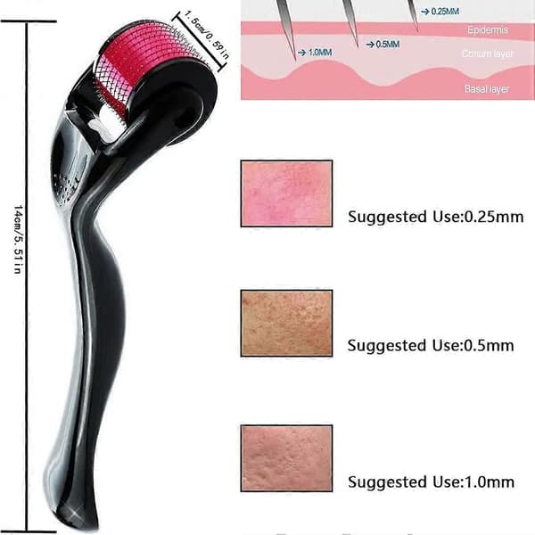 3-pack 540 Titanium Microneedling Ansiktskit För Ansikte, Kropp
