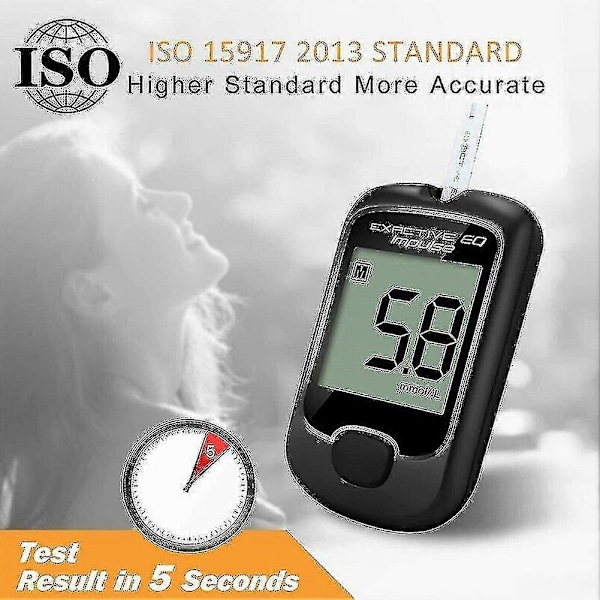 100% Ny 2024 Blodsockermätare Diabetes Testkit Blodsocker Mätare Med Teststickor
