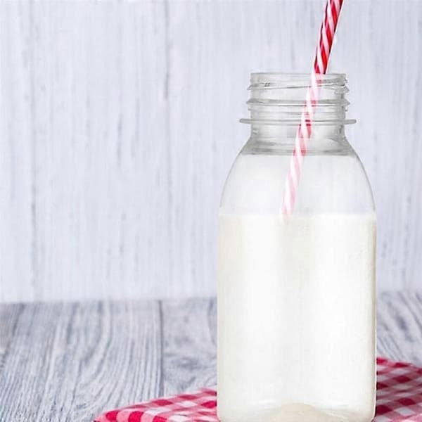 6 x 250ml läckagesäkra mjölk-/juiceflaskor