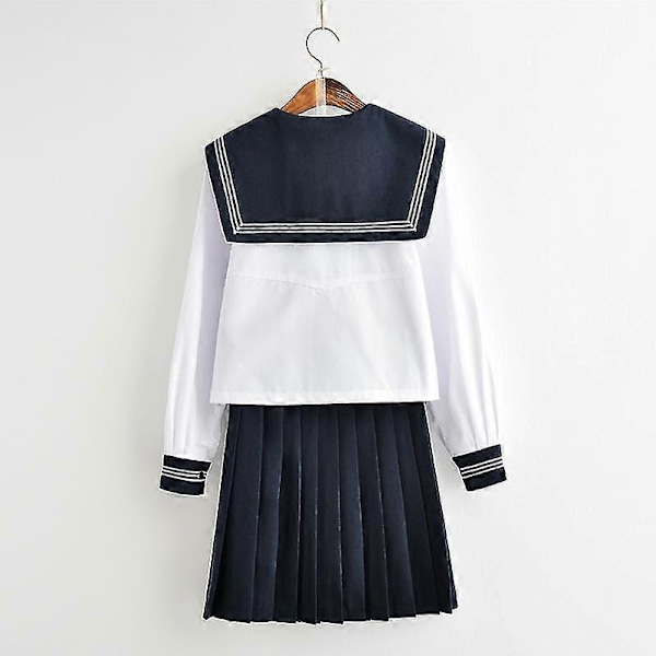 Japansk Sjömansskola Uniform Anime Cos Sjömansdräkt Långärmad 4XL