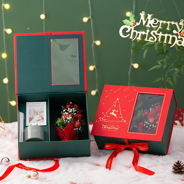 Julklappsbox Tom Låda Stor Födelsedagspresent Förpackningsbox Presentask Äppelbox Julklapp