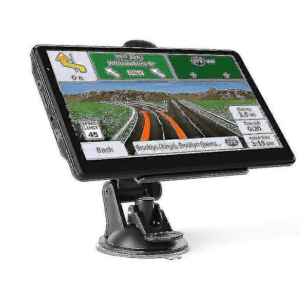 GPS-navigation för Carlatest-kartor, pekskärm 7 tum 8 GB 256 MB navigationssystem med röstvägledning och fartkameravarning, livstids gratis kartuppdatering
