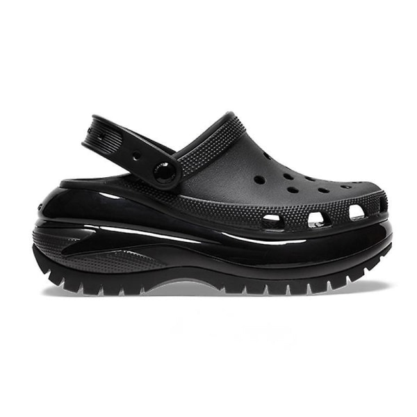 Klassisk Mega Crush Clog Tjock Eva Platform Skor Tjock S black 34-35