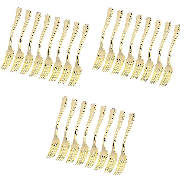 120 st Mini Engångsgafflar för Frukt Dessert Pudding Partytillbehör 72 pcs