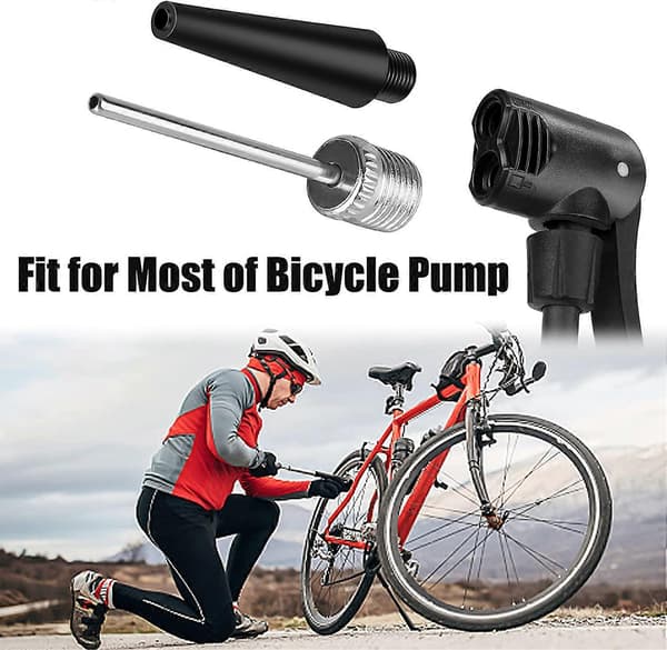 5-pack Ventiladapterset Dunlop Presta Schrader Ventiladapter Cykel Luftpump Uppblåsningsnål Munstycksset