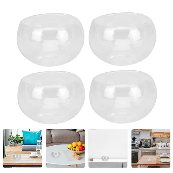 Transparent Glas Tekopp Dubbellager Set för Hemmet 8st