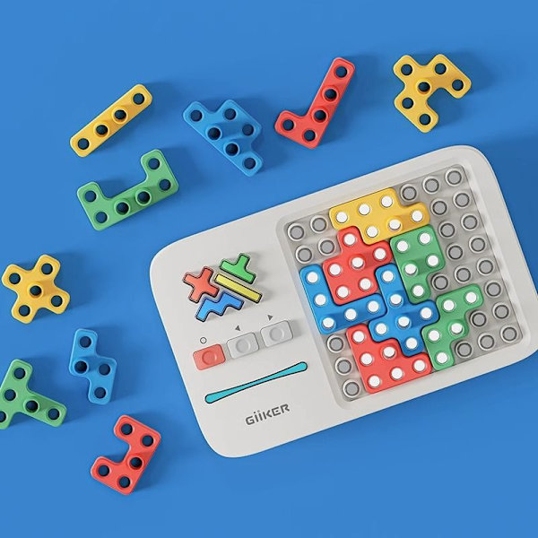 GIIKER Super Slide Pusselspel, Över 500 Uppgraderade Utmaningar för Hjärnan Rainbow Edition