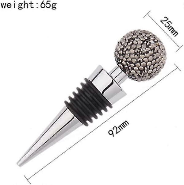 2-pack Bling Dekor Kristall Diamant Vinkork (Vit, Rosa)