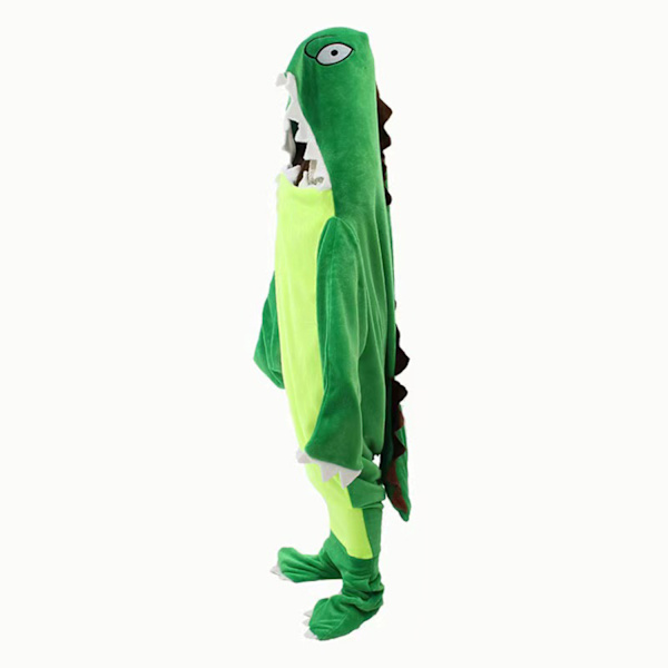 Hajtäcke för Vuxna - Bärbar Hajtäcke Super Mjukt Mysigt Flanell H green 140cm