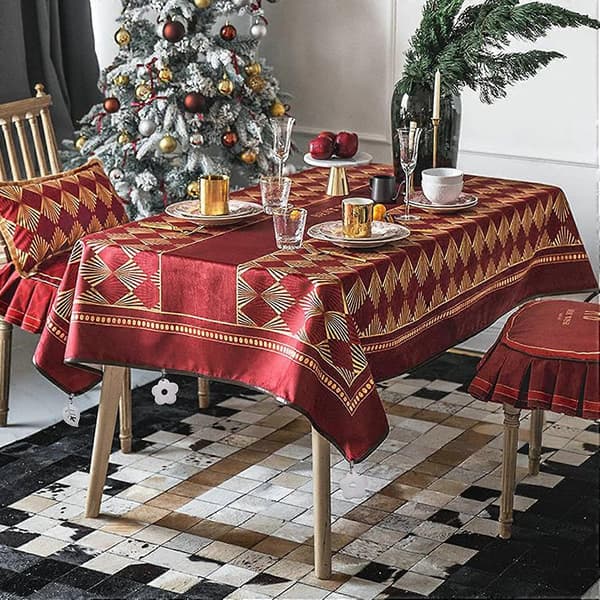 Set med 8 Bordsduksvikter i Rostfritt Stål, Blomformad Design, Silverfärg