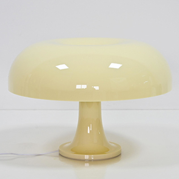 Retro Svamplampa för Rum Estetik Modern Belysning Dimbar, Cool Light Yellow
