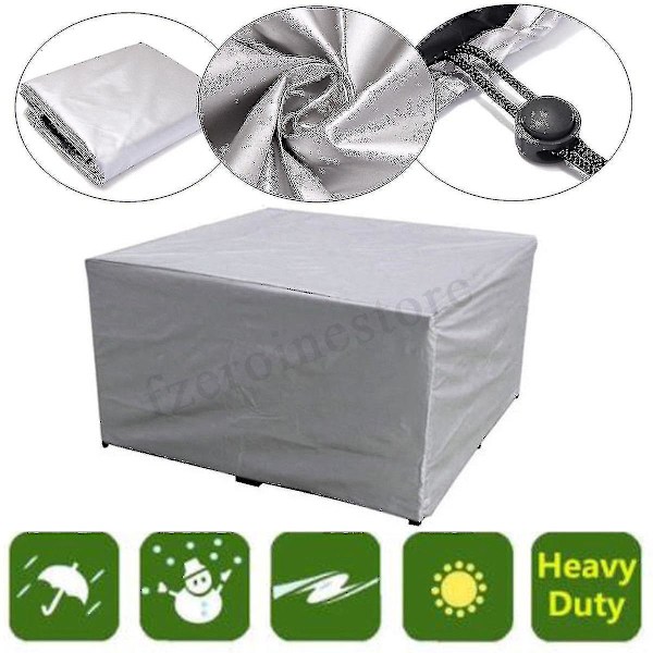 75 storlekar Vattentäta Utomhus Patio Trädgårdsmöbler Överdrag Regn Snö Stolsöverdrag 218*218*30cm