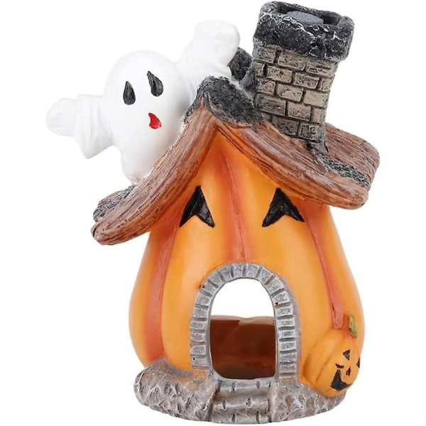 Akvariumprydnad Halloween Pumpkin Ghost House Fi