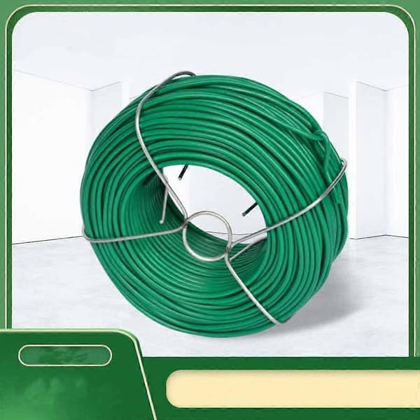 Bindtråd för växter - Diameter: 2,1 mm - 50 m - PVC-beläggning - Grön