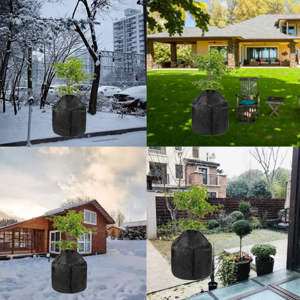 Växtfrostskyddspåsar, 210D D18*H20 tum Vinterträdgårdspåse, P
