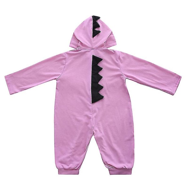 Toddler Baby Pojkar Flicka Dinosaur Hoody Romper Jumpsuit Outfits Purple 18M