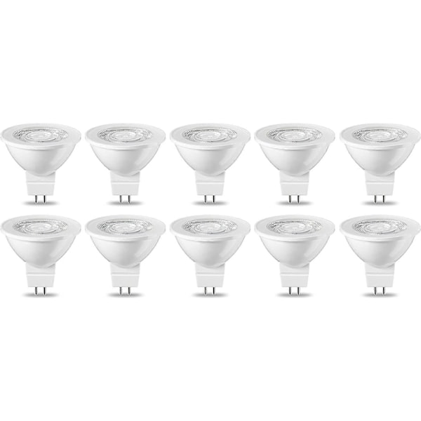 10-pack GU5.3 MR16 LED-lampor 5W Varmvit Ej Dimbar 220V [Energiklass G]