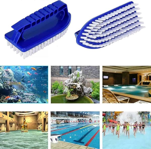 Poolborste blå - 2 st