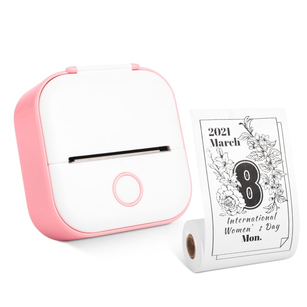 PhomemoT02 studenttelefon 5V2A Bluetooth miniskrivare thermal fel pri Pink Gift Box