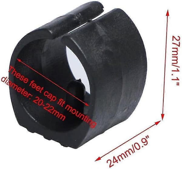 24 st Stolsbensgolvskydd Enkelstift U-formade Hylsor 20mm