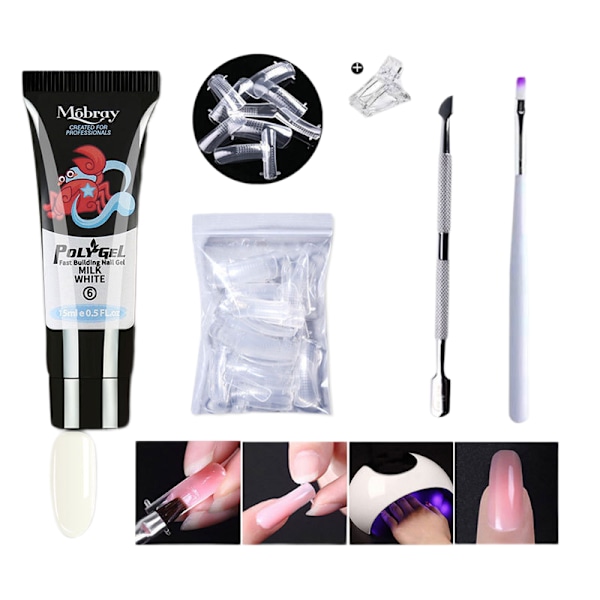 Nagelförlängningsgelset Gel Polish Startpaket PGP007