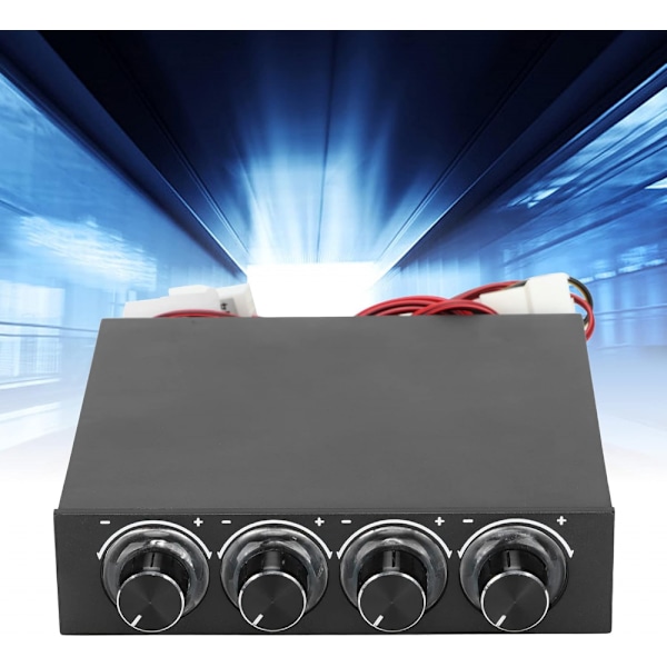 Kylfläktkontroller Humaniserad Brusreducering Multifunktionell PWM Hastighetskontroller 5V-12V