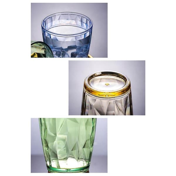Okrossbara Dricksglas 490ml Akryl Splittringsfria Vattenglas Ölglas