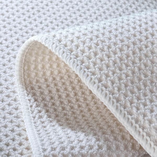 3 Premium Mikrofiber Köksdukar - Våffelväv - Mörkblå/Grå/Off White - 40 x 71 cm