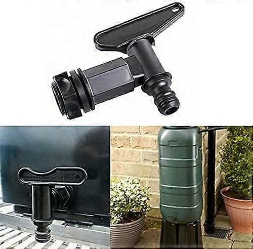 1000l plasttank kran, IBC vattenlagringsbox adapter, trädgårdsslang kranadapter (plast)