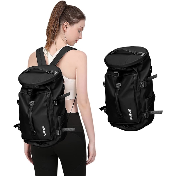 Stor reseryggsäck kvinnor, bär på ryggsäck män, vandring Backpa 15.6 inch Laptops K2-black(small)